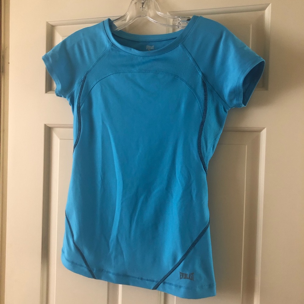 Everlast turquoise athletic workout top